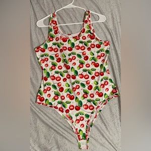 Cherry bodysuit